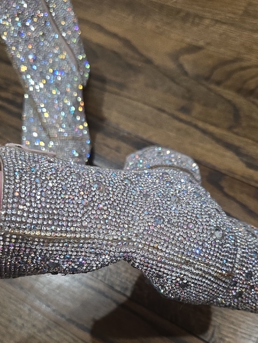Betsey Johnson Kyla Rhinestone Booties Pointed Toe Size 6 - Picture 6 of 15